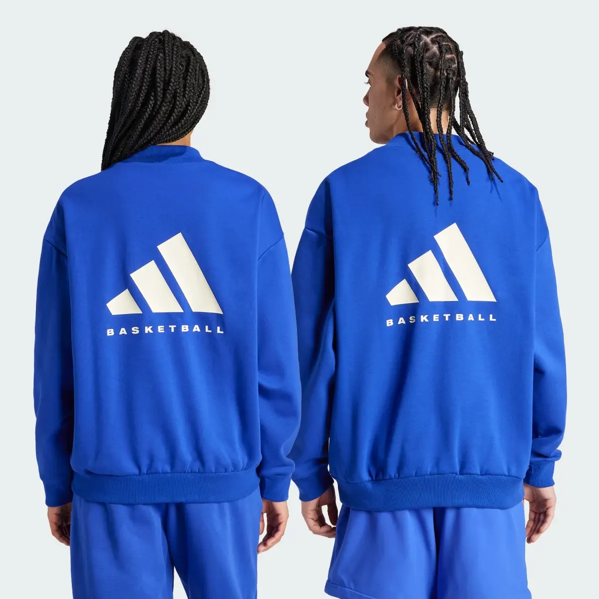 Adidas Basketball Crew Sweatshirt. 2