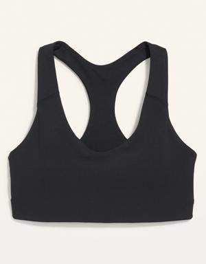 Medium Support PowerSoft Racerback Sports Bra for Women 2X-4X black