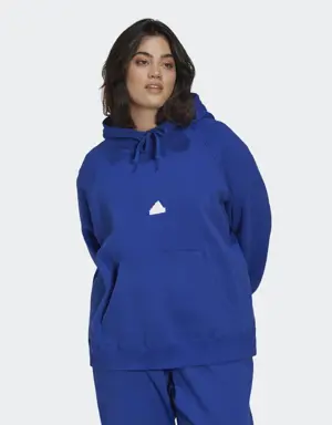 Oversized Hooded Sweatshirt (Plus Size)