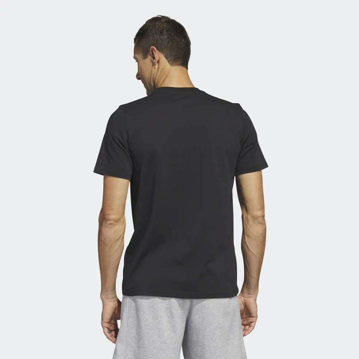 Adidas Sport Optimist Sun Logo Sportswear Graphic T-Shirt (Short Sleeve). 3