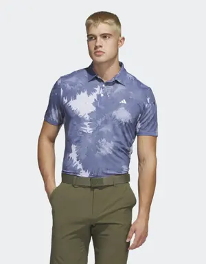 Playera Polo de Golf Flower Mesh