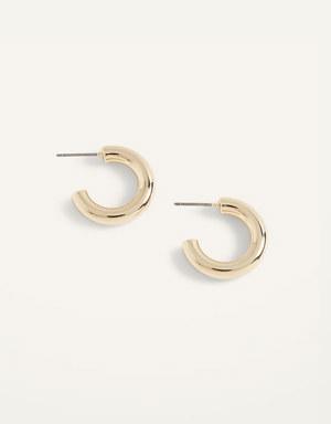 Real Gold-Plated Hoop Earrings for Women