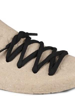 YUVMB-B Siyah Yuvarlak Mus- Spor Ayakkabı Bağcığı
