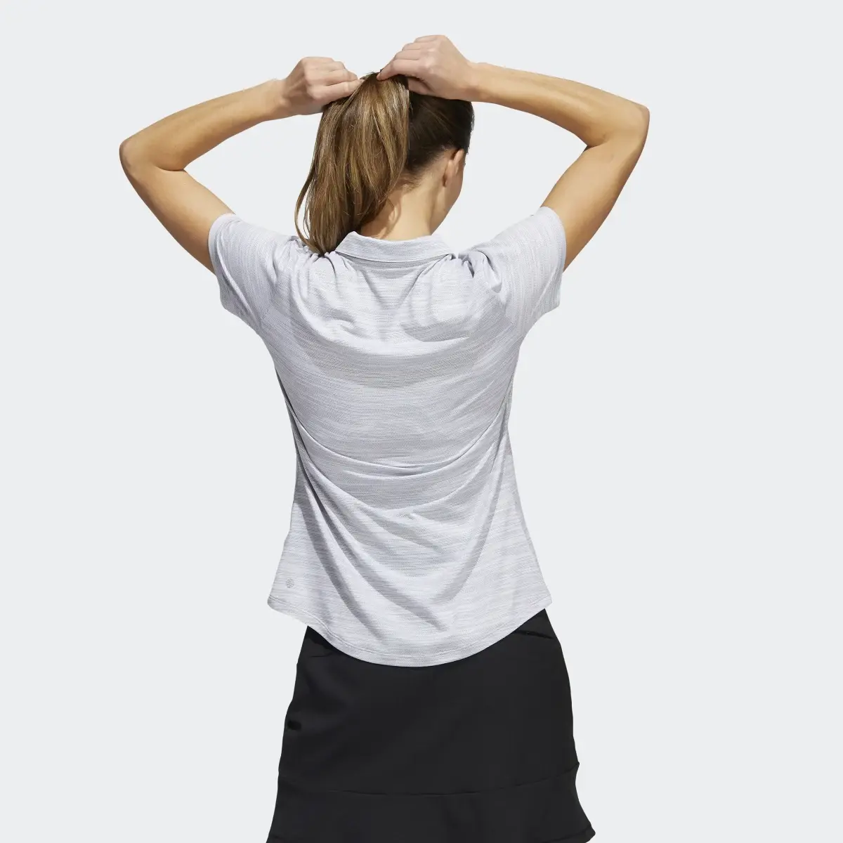 Adidas Space-Dyed Short Sleeve Polo Shirt. 3