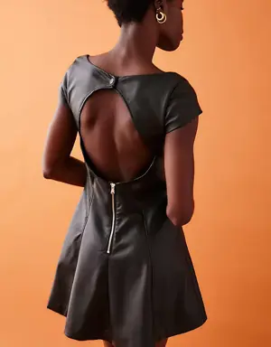 Mimi Vegan Leather Mini Dress