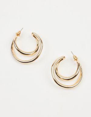 Double Loop Hoop Earrings