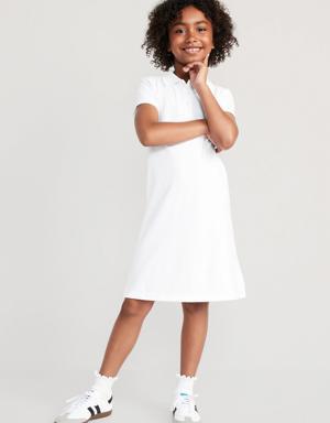 Old Navy School Uniform Pique Polo Dress for Girls white
