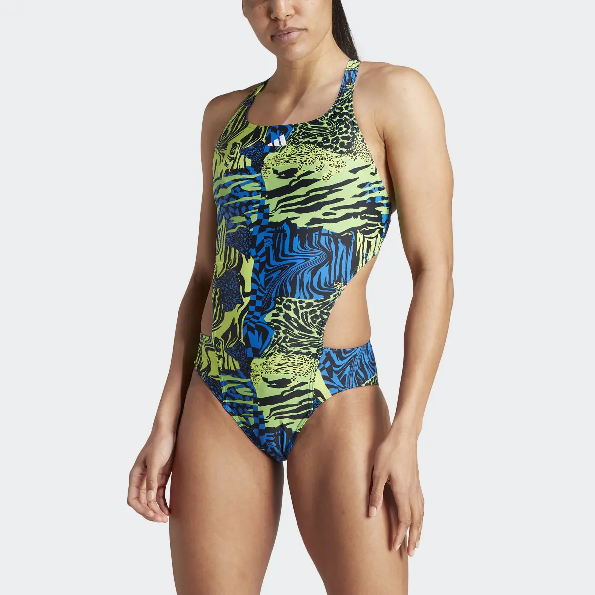 Adidas Allover Graphic Swimsuit. 1