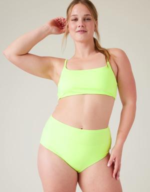 Athleta Scoop Bikini Top A&#45C green