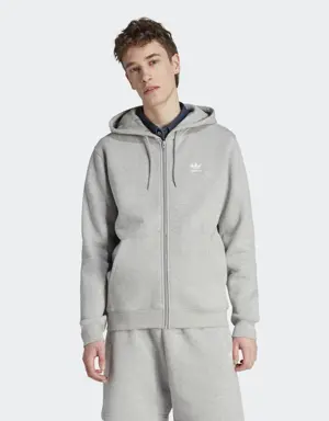 Adidas Trefoil Essentials Full-Zip Hoodie. 2 Adidas Trefoil Essentials Full-Zip Hoodie. 2