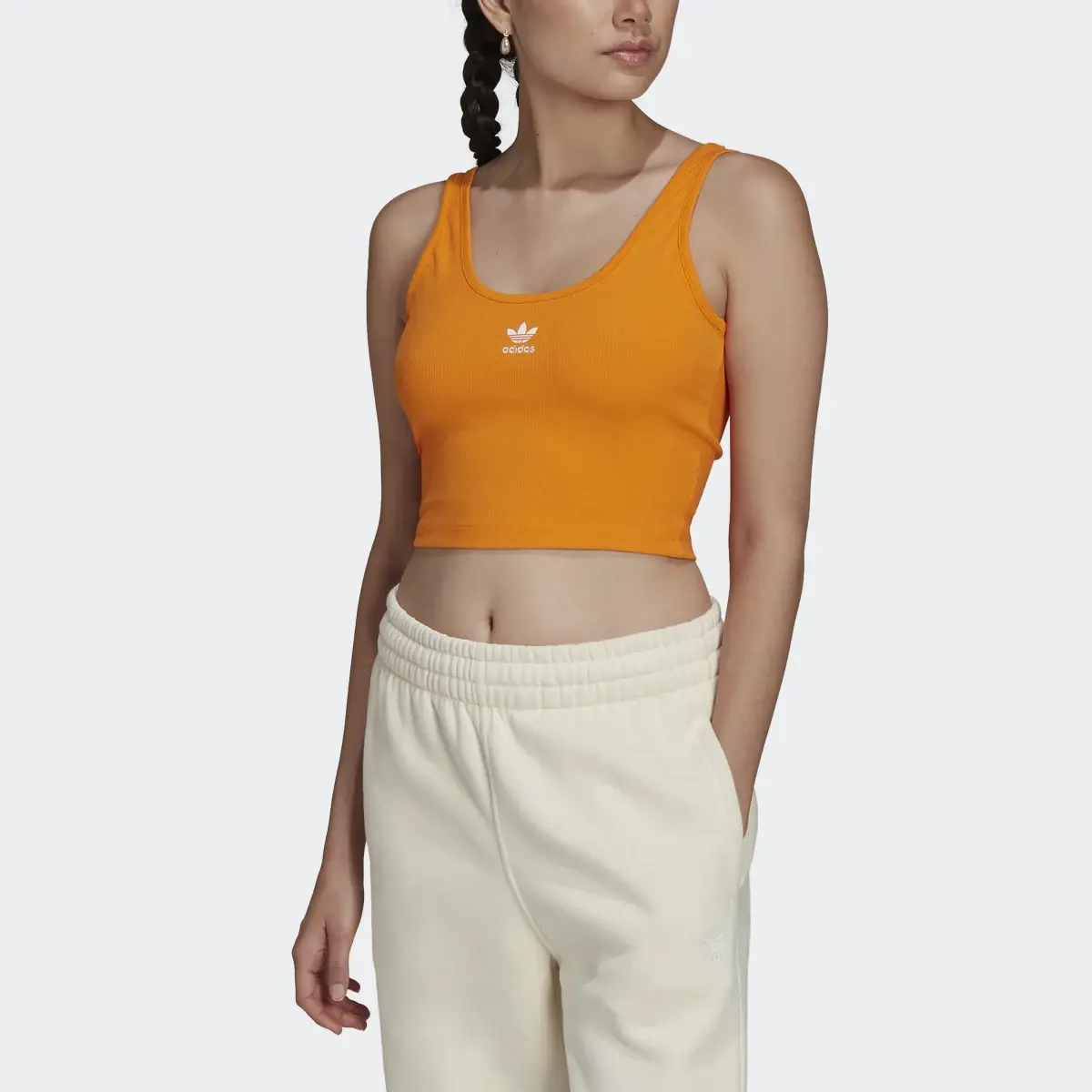 Adidas Adicolor Essentials Rib Tank Top. 1