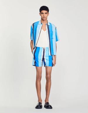 Printed striped swim shorts Login to add to Wish list