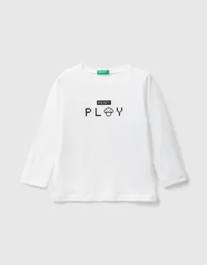 crew neck t-shirt with print