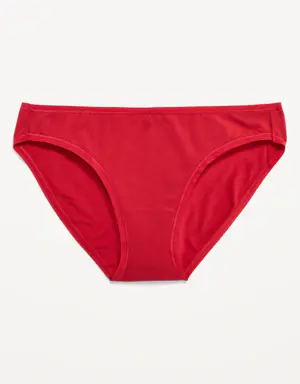 Old Navy Supima&#174 Cotton-Blend Bikini Underwear for Women red