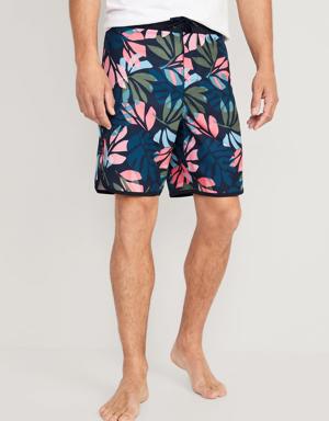 Old Navy Printed Built-In Flex Board Shorts for Men -- 8-inch inseam green