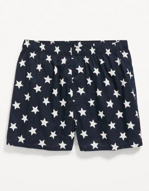Printed Soft-Washed Boxer Shorts for Men -- 3.75-inch inseam blue