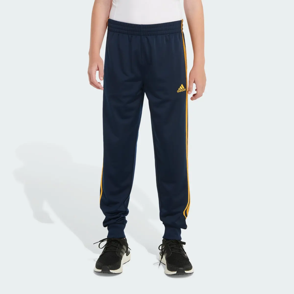 Adidas Elastic Waistband Classic 3-Stripe Tricot Joggers. 1