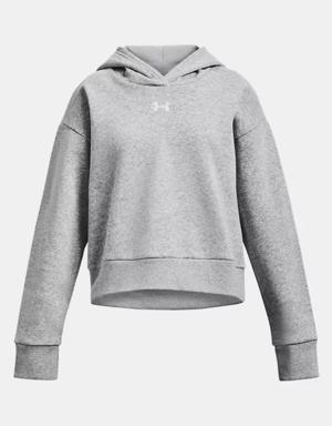 Girls' UA Rival Fleece Crop Hoodie