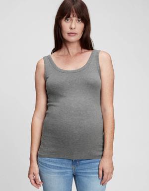 Maternity Modern Tank Top gray