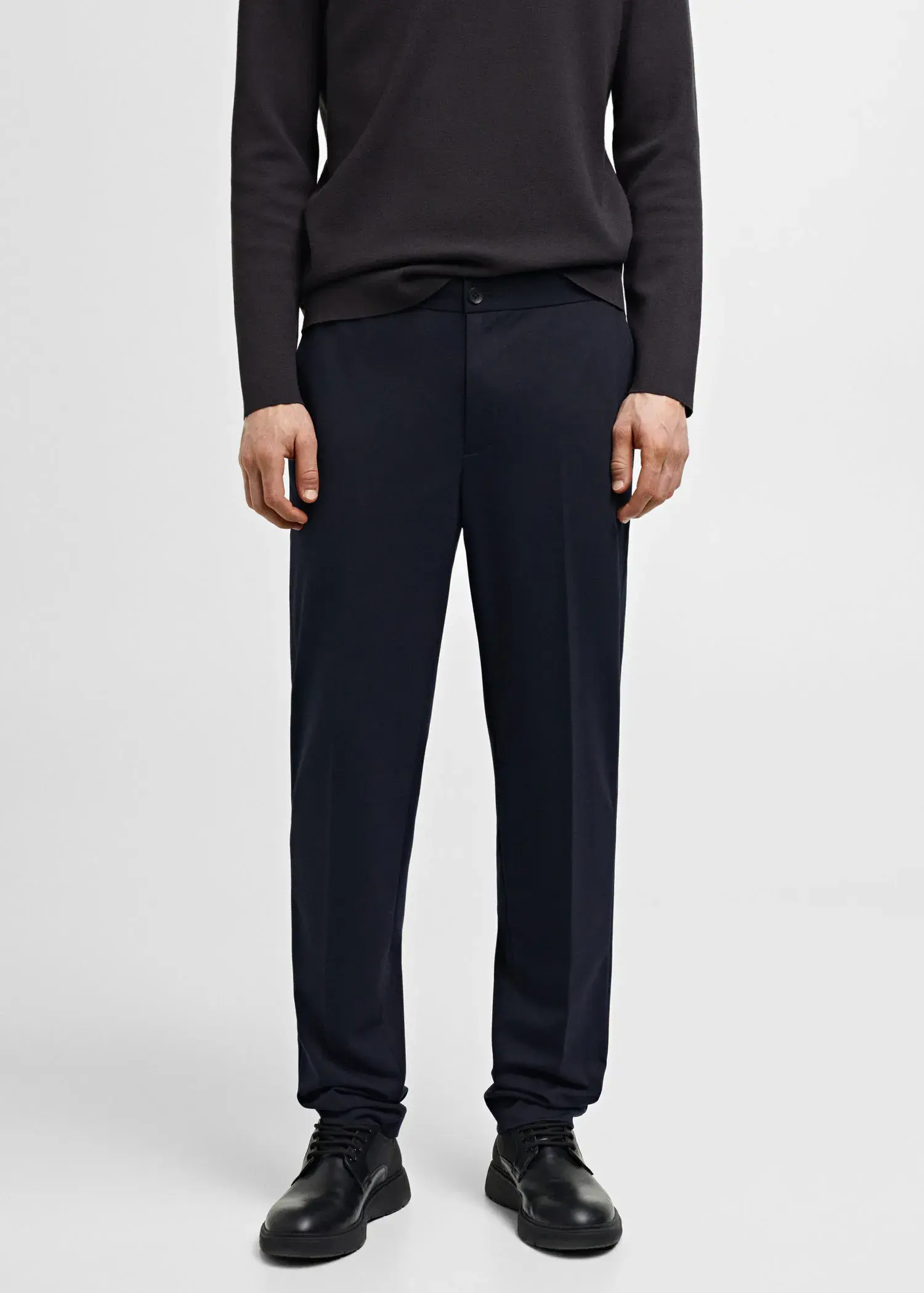 Mango Slim-fit cotton suit trousers. 2