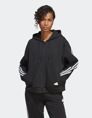 Adidas Future Icons 3-Stripes Full-Zip Hoodie. 2 Adidas Future Icons 3-Stripes Full-Zip Hoodie. 2