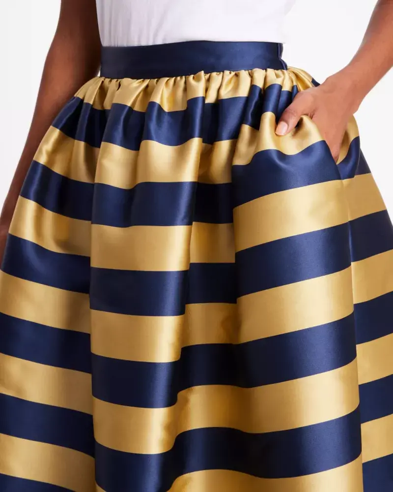 Kate Spade Awning Stripe Midi Skirt. 3