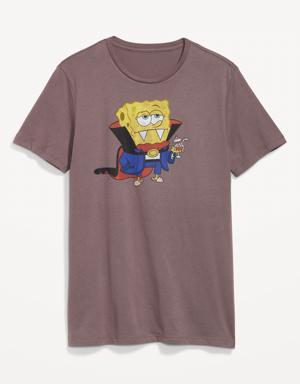 SpongeBob SquarePants™ Gender-Neutral Halloween T-Shirt for Adults gray