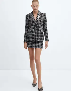 Tweed suit mini skirt