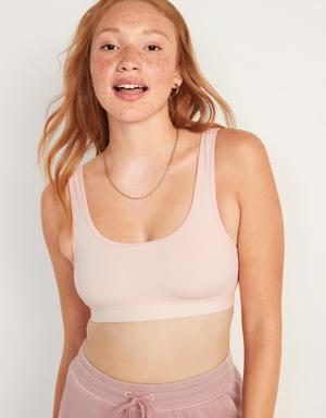 Supima® Cotton-Blend Bralette Top for Women pink