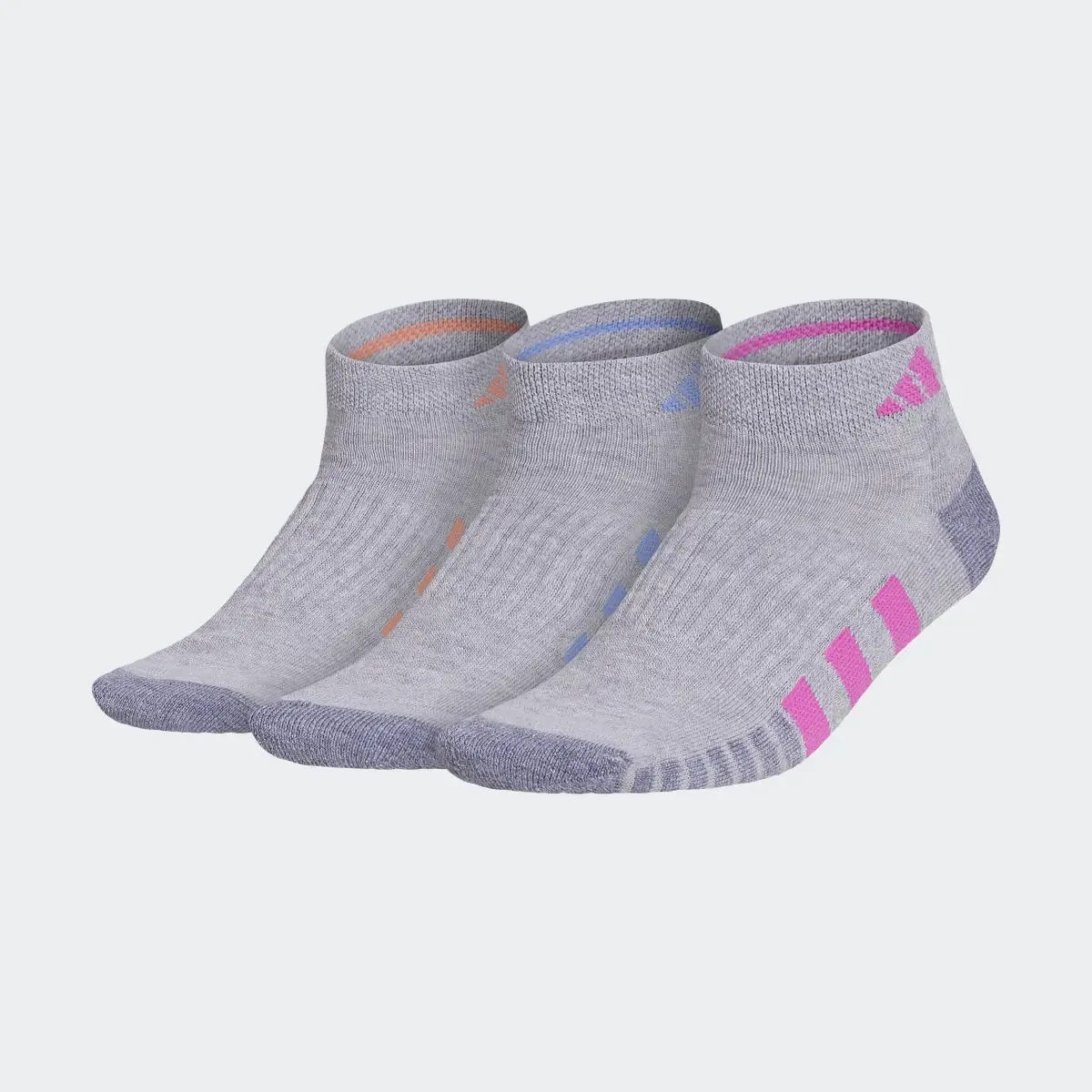 Adidas Cushioned Low-Cut Socks 3 Pairs. 2