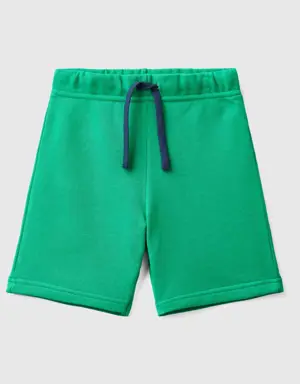 bermudas in 100% organic cotton sweat