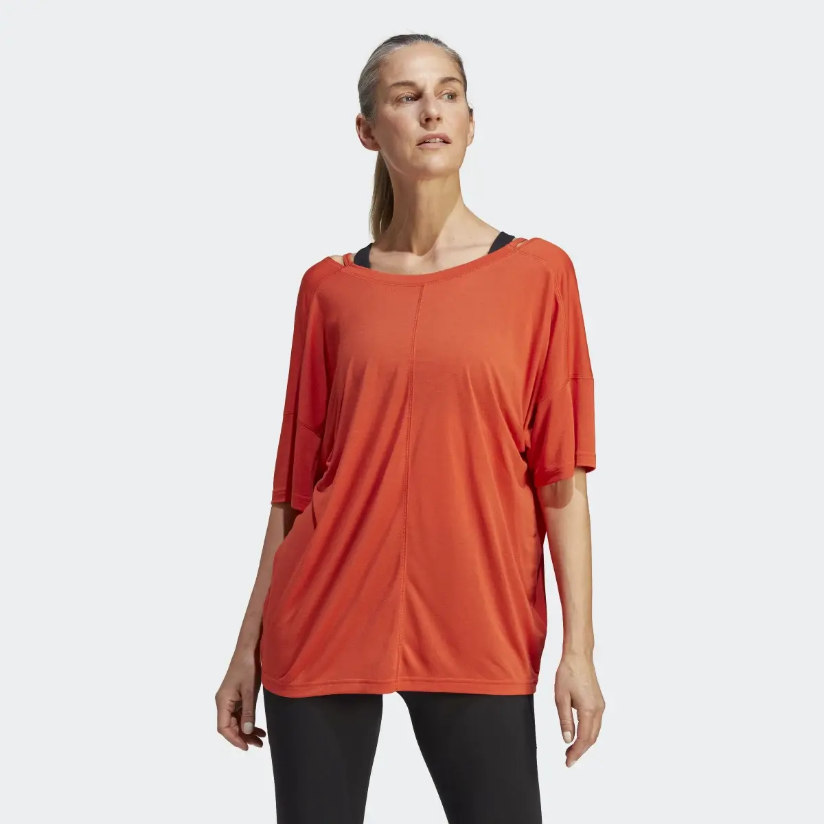 Adidas Yoga Studio Oversized Tee. 2