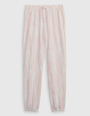 Kids 100% Recycled Jersey PJ Joggers pink