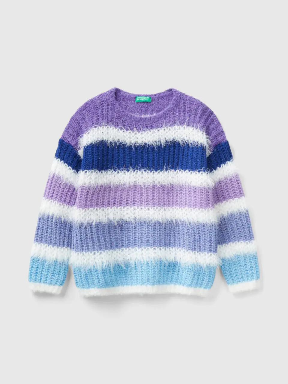 Benetton striped sweater with lurex. 1