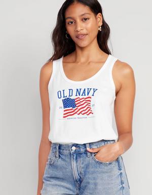 Matching "Old Navy" Flag Tank Top for Women white