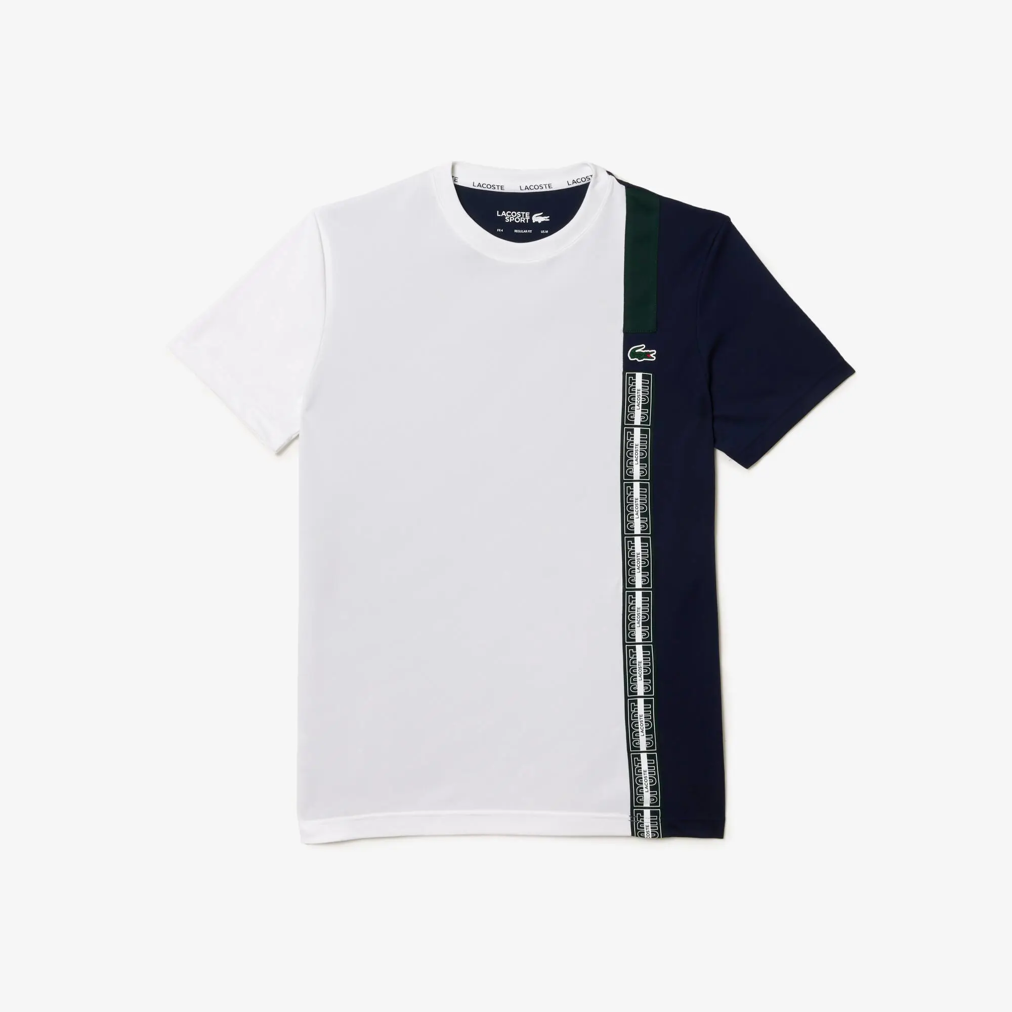 Lacoste T-shirt da tennis regular fit in tessuto riciclato. 1