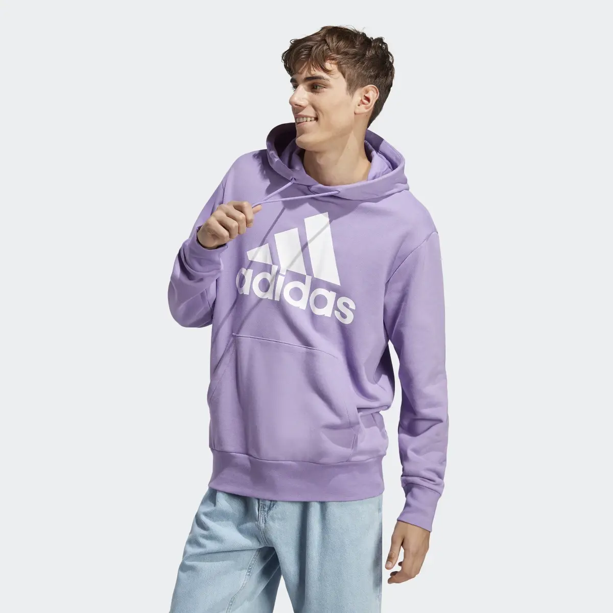 Adidas Essentials French Terry Big Logo Hoodie. 2