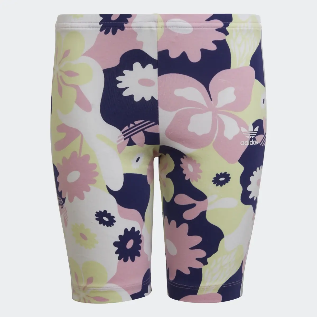 Adidas Short cysliste Allover Flower Print. 1