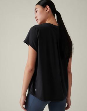 Athleta With Ease Tee black