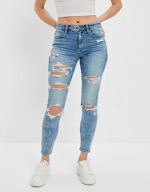Next Level Ripped High-Waisted Jegging Crop