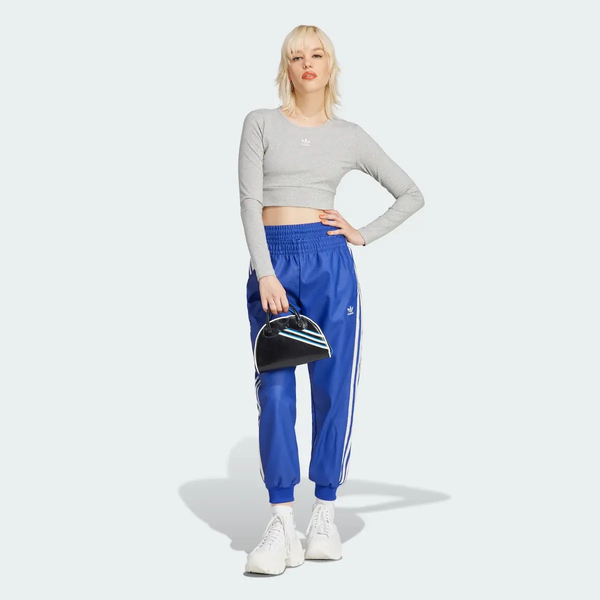 Adidas Faux Leather SST Track Pants. 3