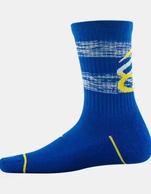 Kids' Curry Phenom 3-Pack Crew Socks