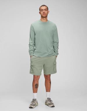 French Terry Cargo Sweat Shorts green