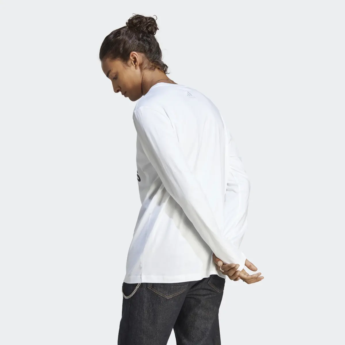 Adidas Essentials Long Sleeve Tee. 3