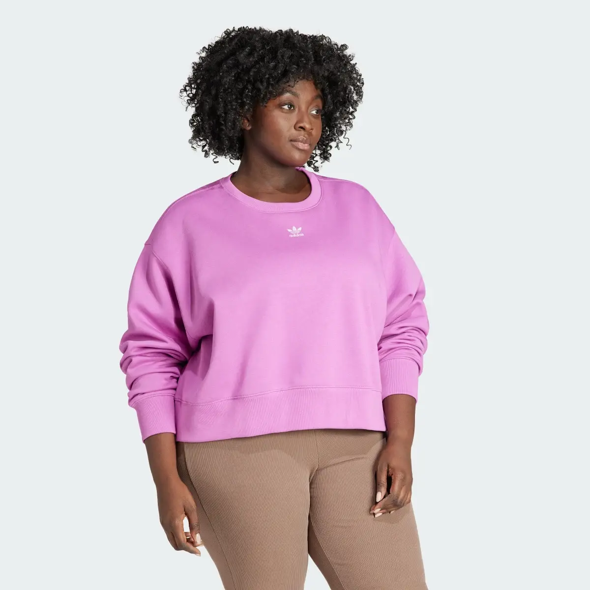 Adidas Felpa adicolor Essentials Crew (Curvy). 3