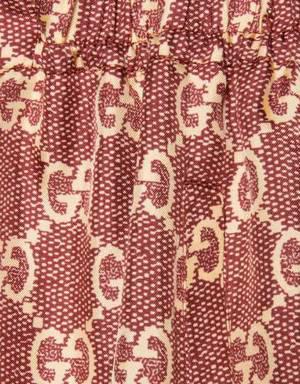 GG Supreme print silk pant