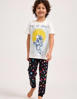 Supernova Erkek Çocuk Pijama Takım SİYAH