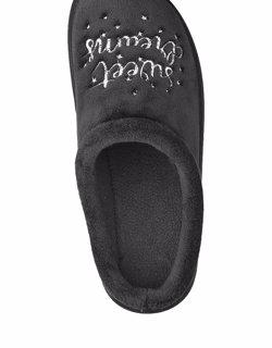 Deichmann Ladies 'Sweet Dreams' Grey Mule Slipper. 2