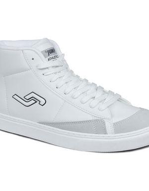 28166 Beyaz - Gri Bilekli Erkek Sneaker Spor Ayakkabı