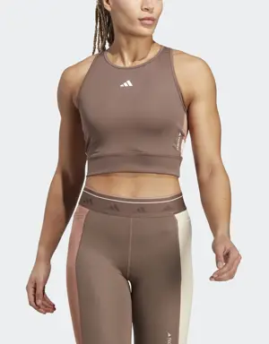 Adidas Techfit Colorblock Crop Tank Top